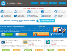 Tablet Screenshot of idcardmakersoftware.com